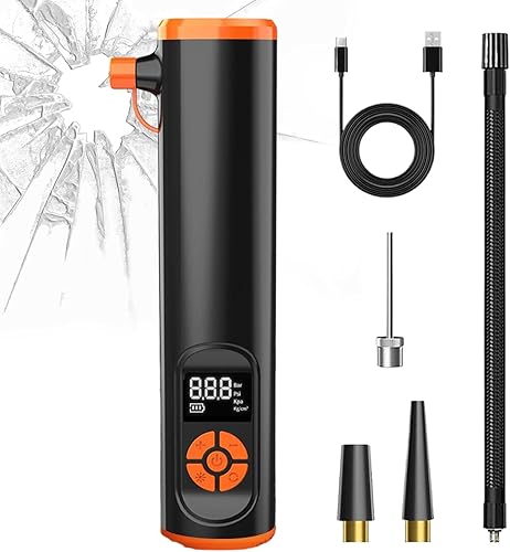 Miniatura 9 de Tire Inflator  Portable Digital Air Pump  Compact Tire Inflator With LED Lights And Digital Display, Ideal For Cars, Motorcycles, Bikes, Electric