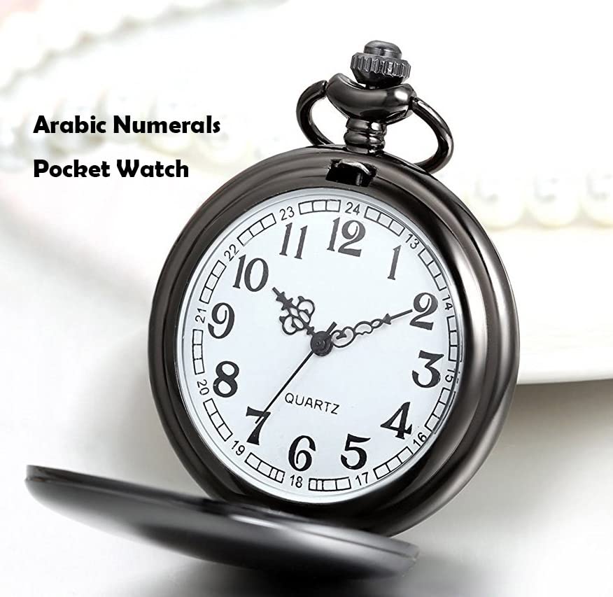 Image of levonta Gifts for Men Unique Pocket Watch with Chain Engraved