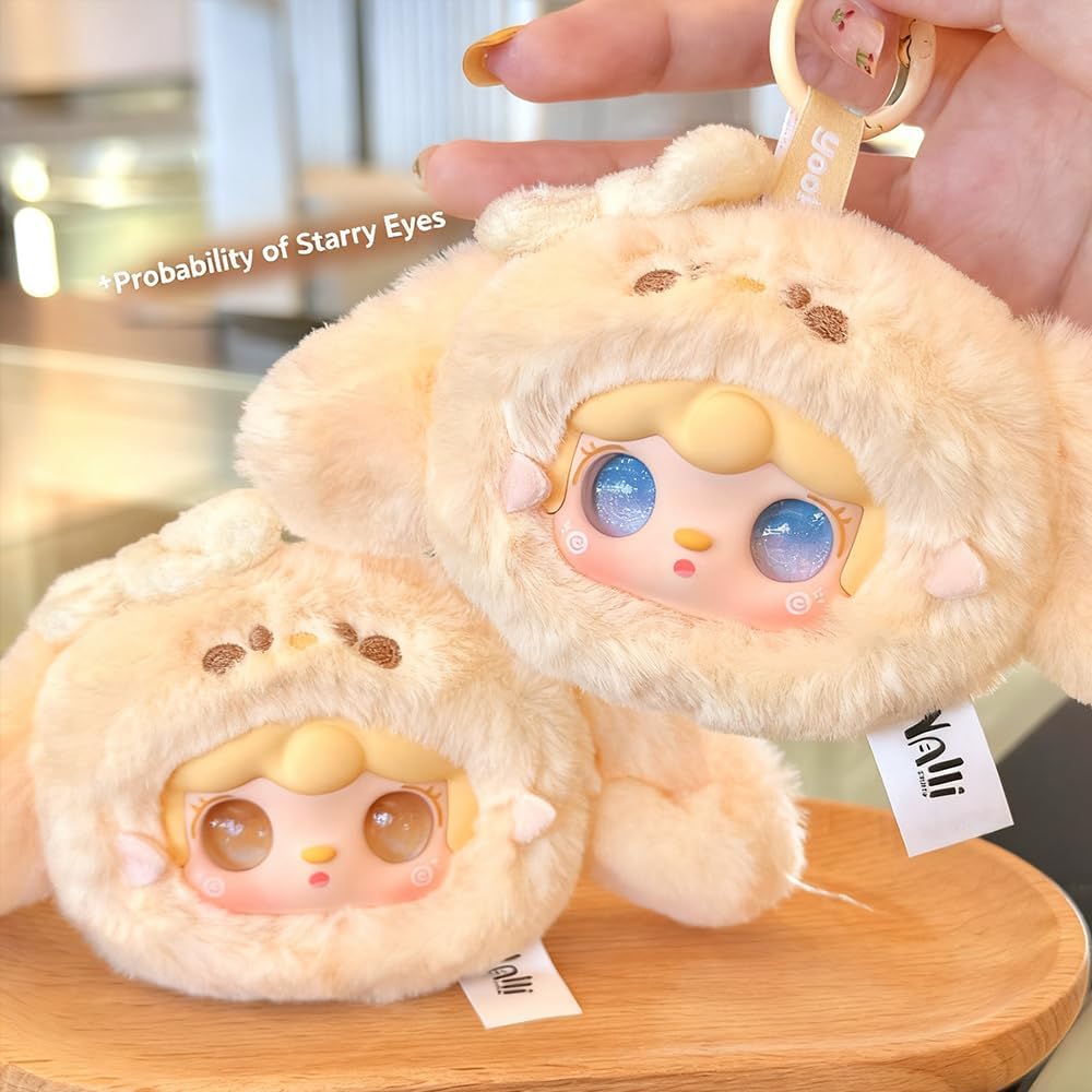 V11 Yooki Cutely Rabbit Series Plush Blind Box (1 of 9 Possible Styles) Cute Figures Collectible Toys Birthday Gifts (1Pc-Blind Box)