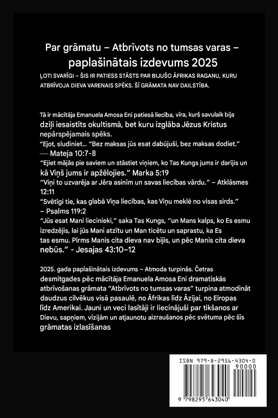 Atbr¿vots no tumsas varas - Papla¿in¿tais izdevums 2025: ¿IS IR PATIESS ST¿STS PAR BIJU¿O ¿FRIKAS RAGANU, KO ATBR¿VOJA DIEVA VARENAIS SP¿KS. PAPLA¿IN¿TAIS IZDEVUMS 2025. GAD¿: 1