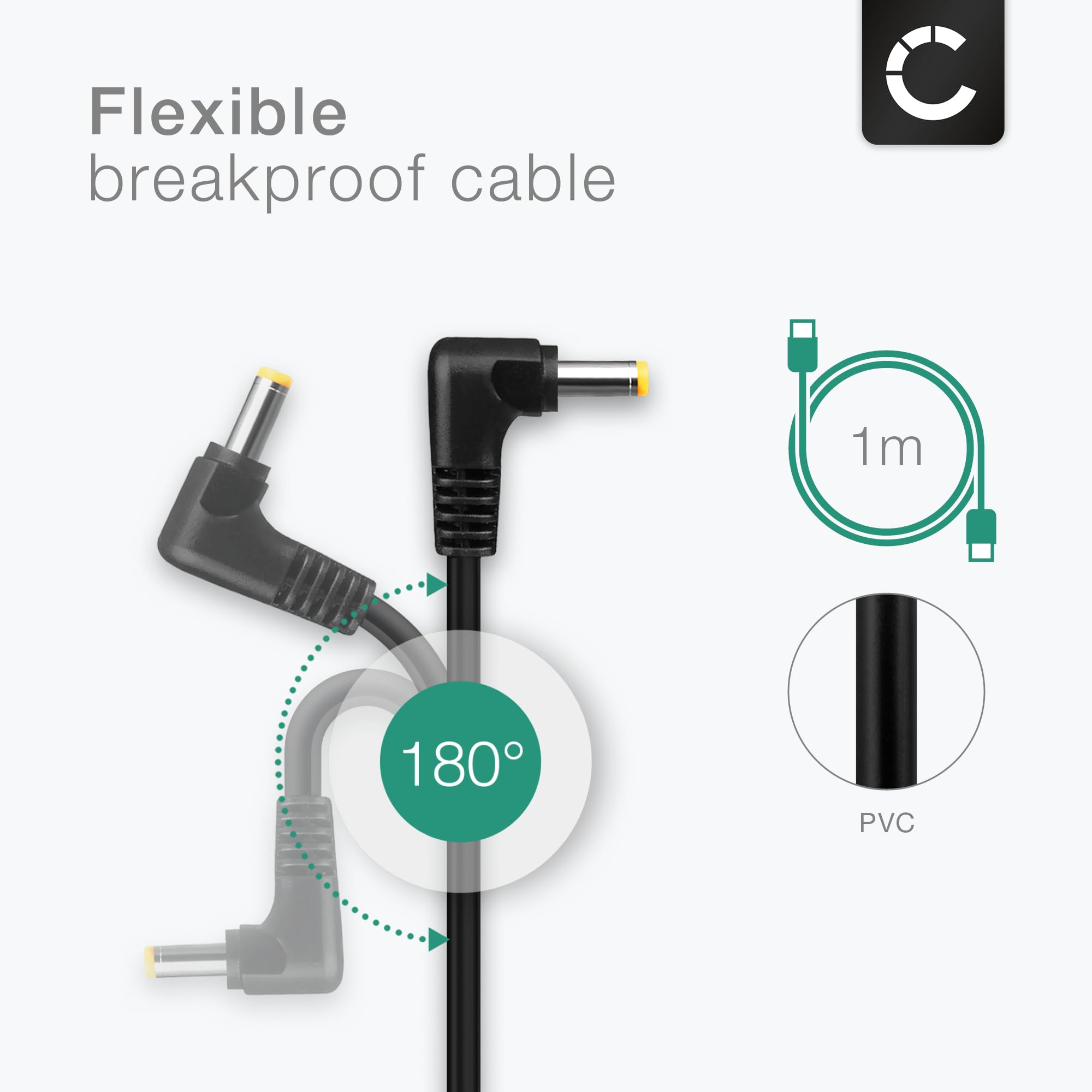 CELLONIC® Ładowarka 4,0 mm x 1,7 mm 5V 1A 1,20m kompatybilna z Sony DualSense Charging Station/PSP-1000 1004 2004 3000 3004 E1000 E1004, zasilacz do szybkiego ładowania, kabel do stacji ładowania