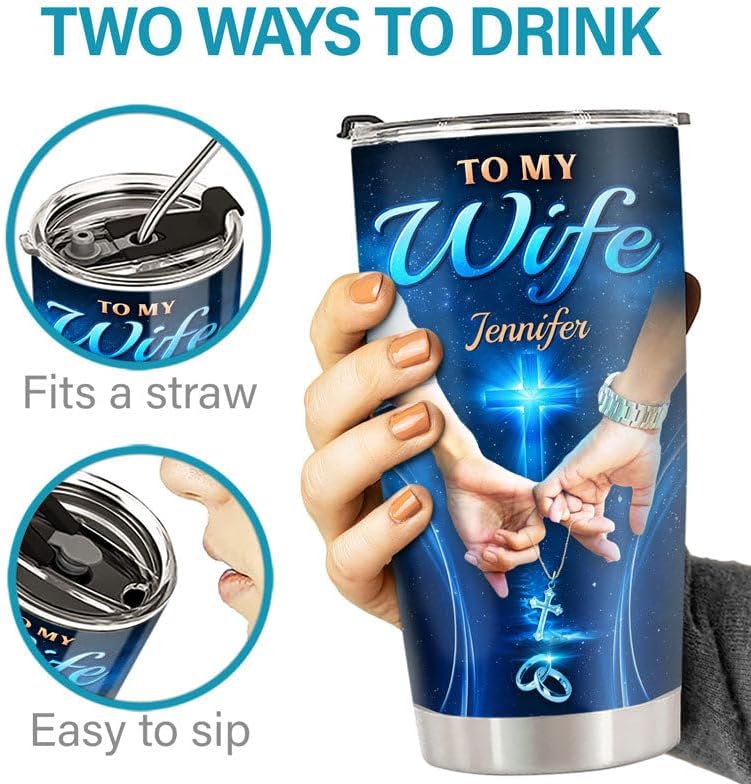 Miniatura 2 de Pawfect House Once Upon A Time, vasos de acero inoxidable personalizados, aniversario, regalos de cumpleaños para mujeres, esposa, regalos de amor