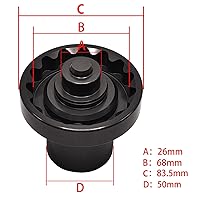 Vista 80 de ABC-67 21Pt Outer Ring 2mm Wheel Locking Nut Key for Porsche VW Toureg Panamera/Cayenne/Macan/Cayman/SUV, Nut Socket Adapter, Anti-Theft Lug Nut
