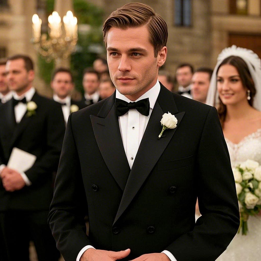 Brown Suit for Men Double Breasted Suits Mens 2 Piece Slim Fit Suits Sets Wedding Prom Suits Casual Groomsmen Suit - Image 4