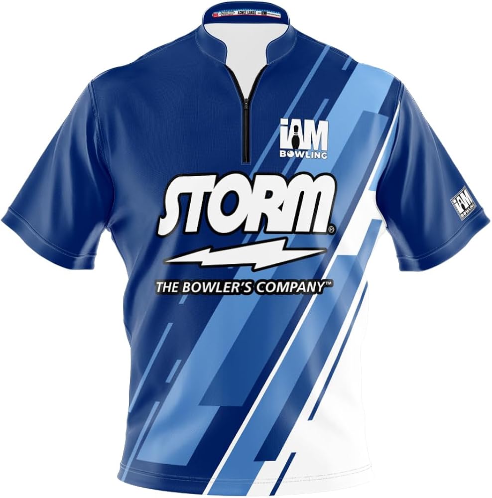 Storm Bowling Polo Shirt Sleeve Shirt Logo Infusion Polyester