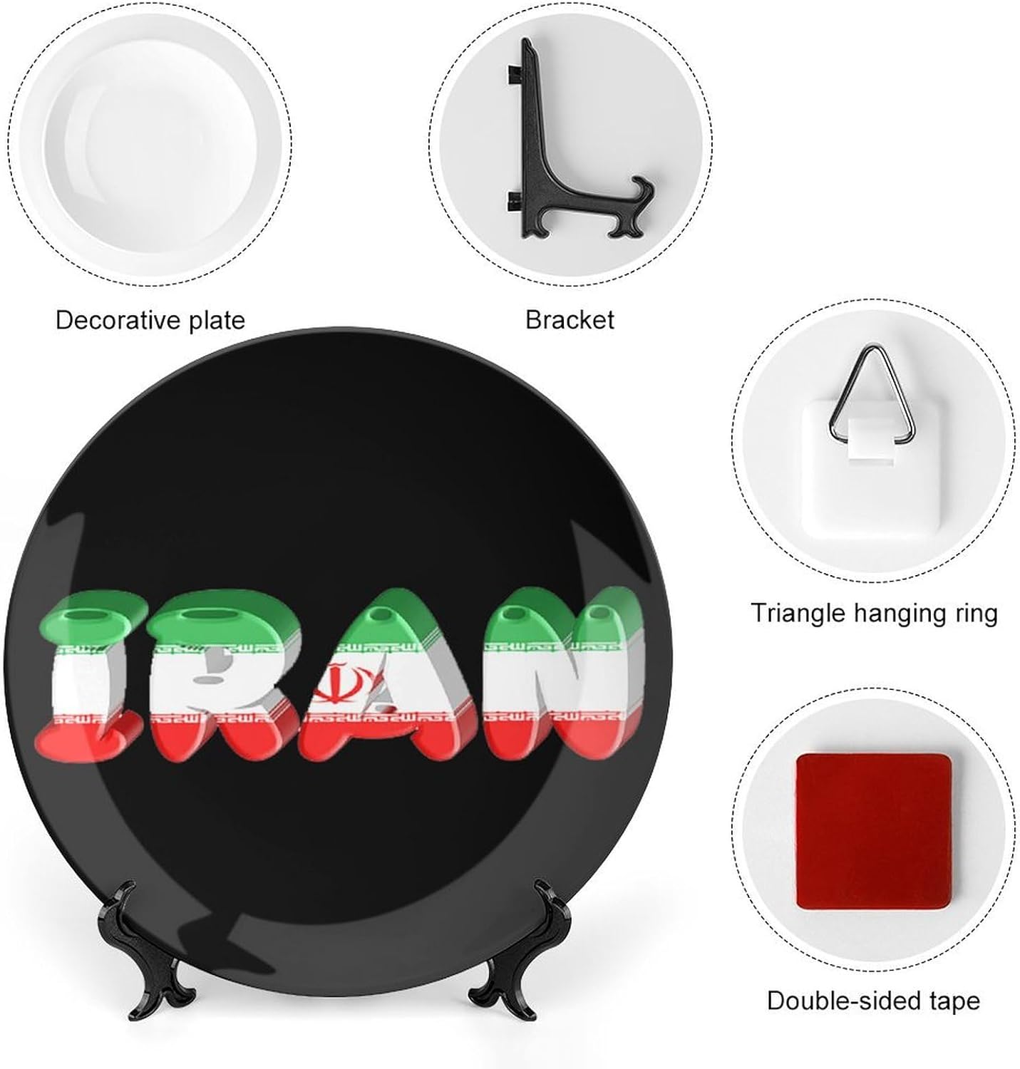 Iran Bone China Decorative Porcelain Plates Dinnerware Ornaments