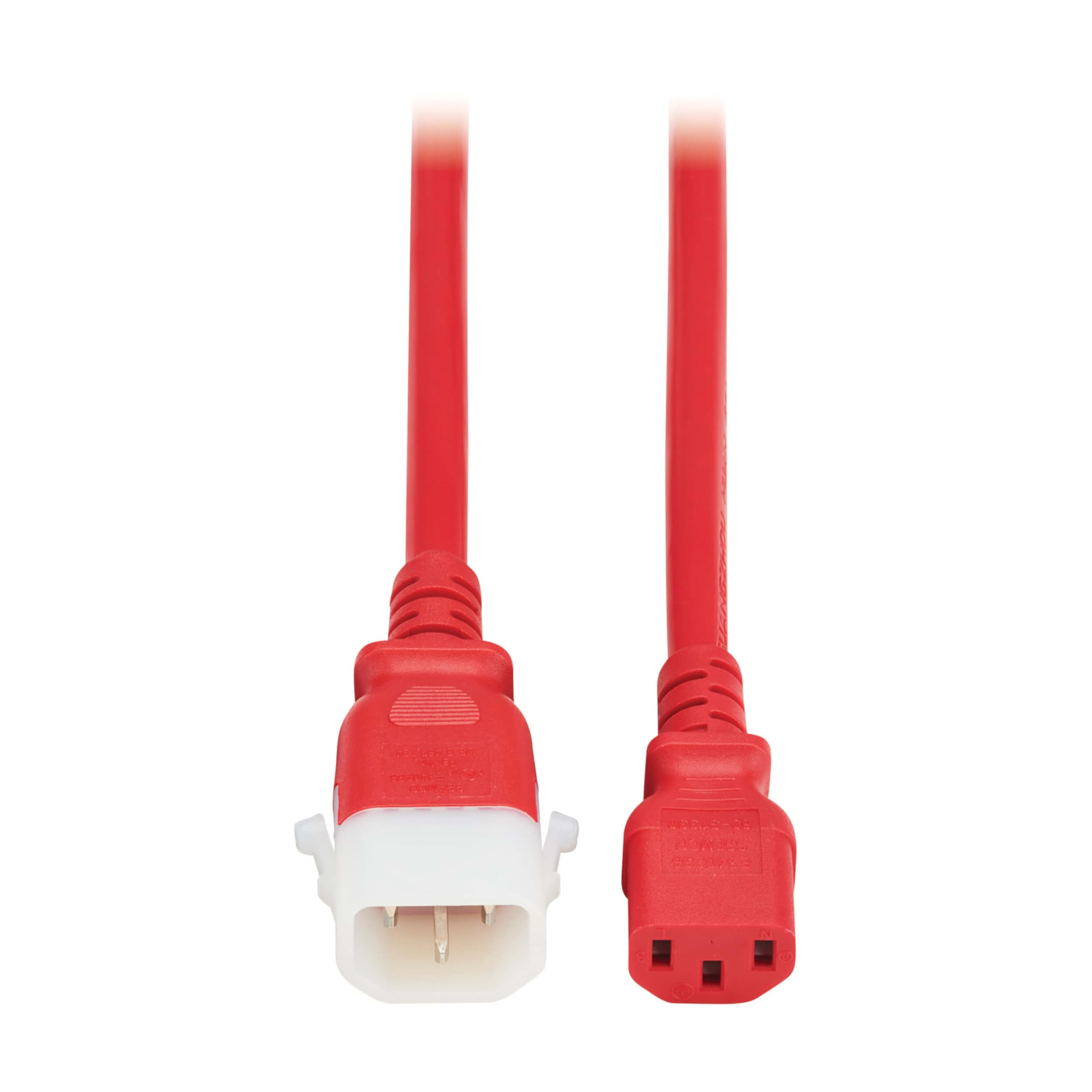 Eaton Tripp Lite Series 6 Pack of Locking C13 to C14 P-Lock Power Cord - 6ft Extension Cables, Red, Heavy-Duty, 15A, 250V, 14 AWG, Lifetime Manufacturer's Warranty (P005-E06-ARD-6)