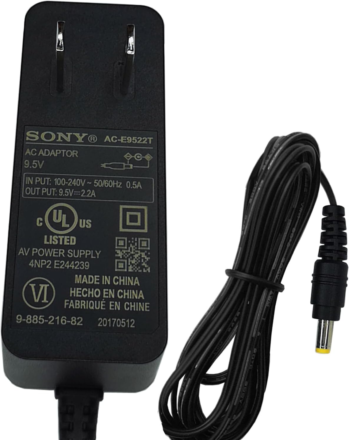 OEM 9.5V 2.2A AC/DC Adapter for Sony ZS-X10 ZS-XN30 ZS-X3CP S2 ZS-X1 X10WHITE CD Boombox Radio NTM-910 Monitor MHSCM1-D MHS-CM1 CM1V SRS-A41 Speaker AC-FX160 AC-T122 AC-S901 AC-905 B918 DL960 9V Power