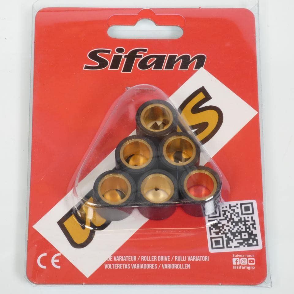 Rodillo variador Sifam soluciona pérdida de potencia en Peugeot Speedfight 3 4T con peso de 6Grs
