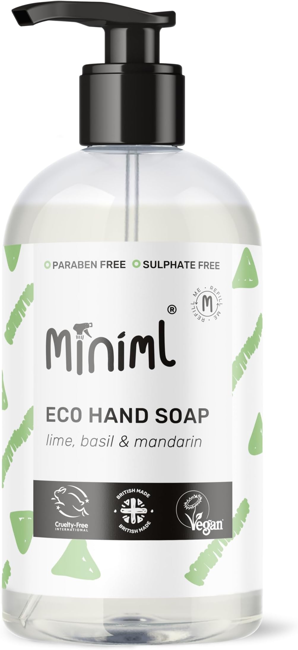 Lime, Basil & Mandarin Hand Soap 500ml Forever Bottle