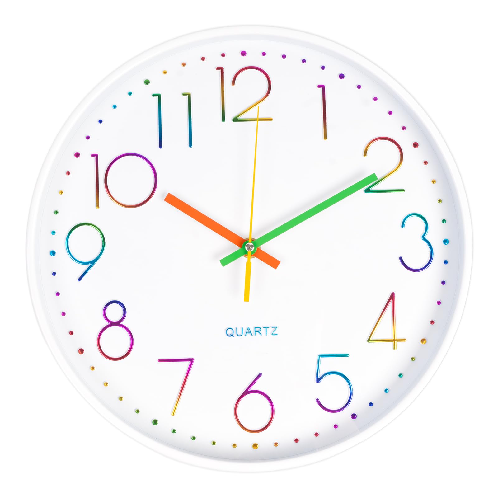 Orologio Da Parete Mnsruu Silenzioso Con Unicorno E Rose Rosa – Diametro 24 Cm, Acrilico