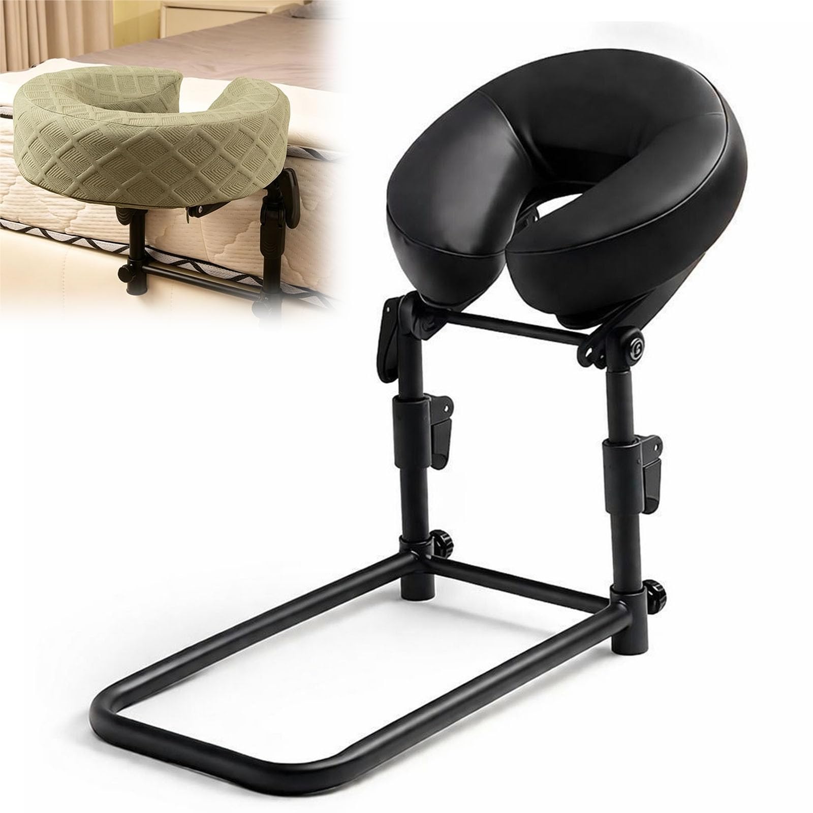 Almohada de masaje boca abajo con soporte de cuna y reposacabezas ergonómico para colchón