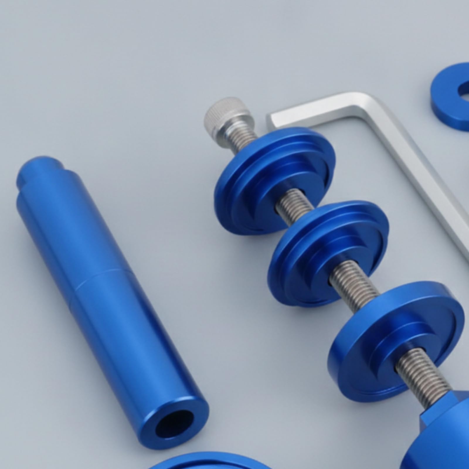 Kit Installatore Movimento Centrale per Bicicletta con Corpo in Alluminio Filettata in Acciaio Manico Zigrinato per Presa Sicura Adatto per