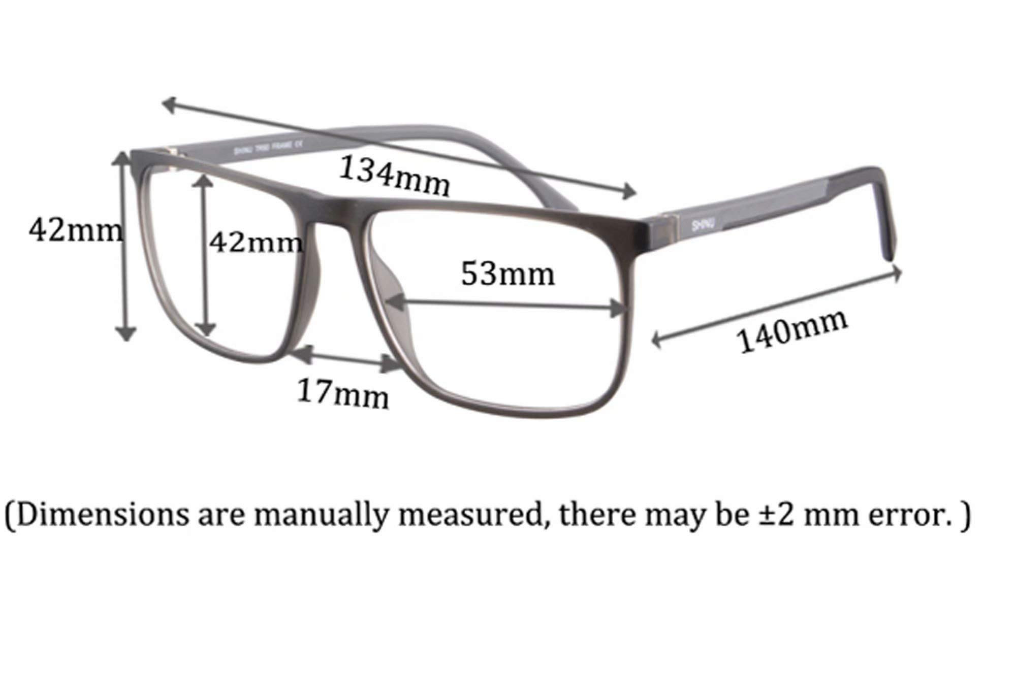SHINU Multi Focus Progresywne wieloogniskowe okulary do czytania dla mężczyzn lekkie niebieskie światło blokujące okulary komputerowe - HJF078