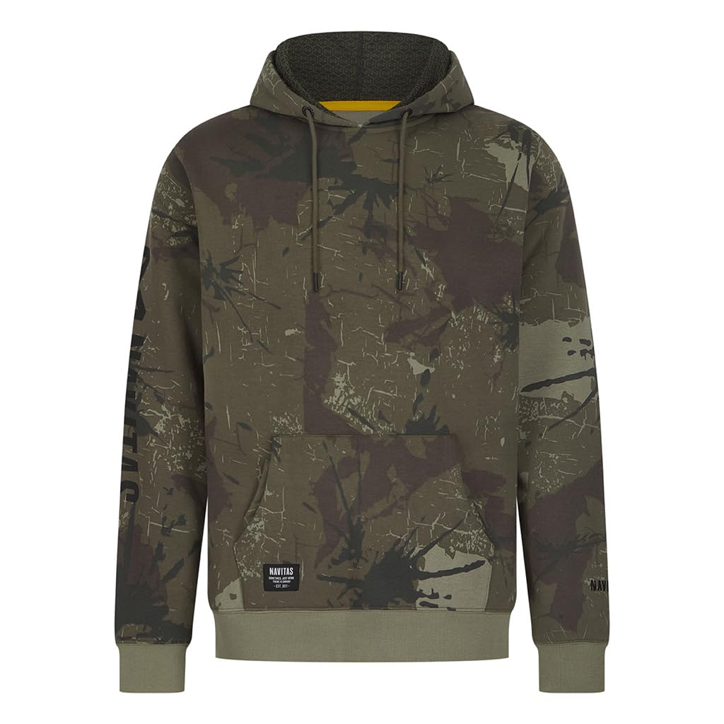 Navitas Unisex Camo Identity Hoody - Carp Fishing Outdoor Camping Clothing (Uk, Alpha, 4XL, Regular, Regular, )