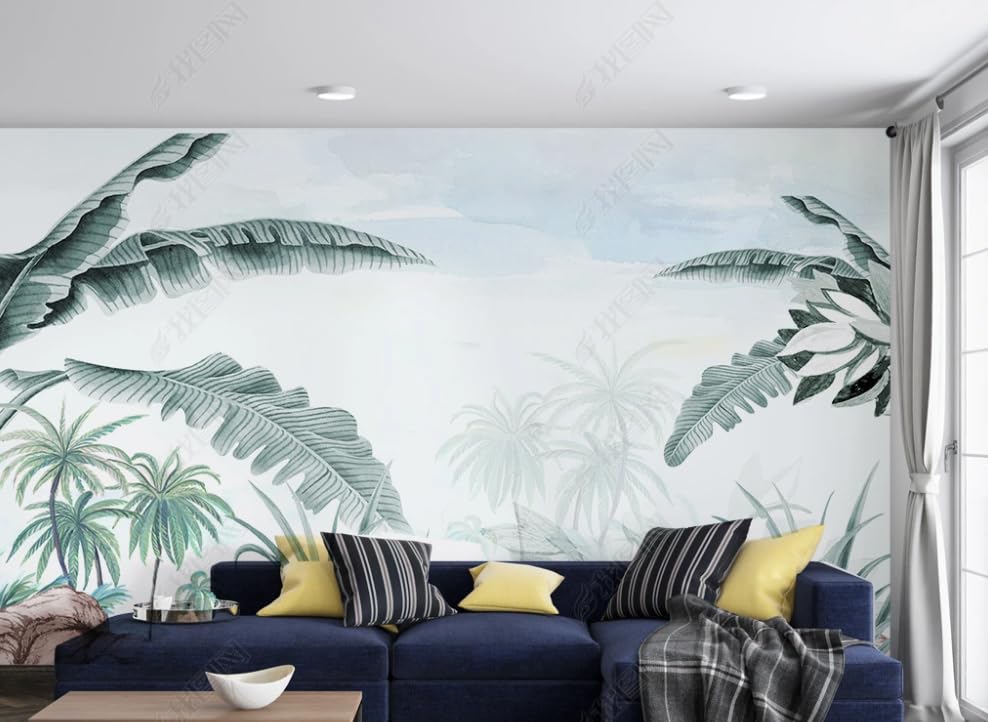 Forêt tropicale papier peint intissé panoramique pour restaurant et salon