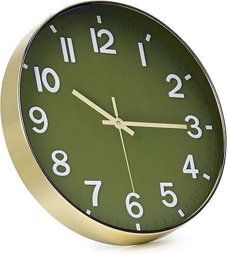 Miniatura 2 de Wall Clock 12 Inch,Modern Round Silent Non-Ticking Battery Operated and Apply to Bedroom Living Room Study Room and Offiec Decor