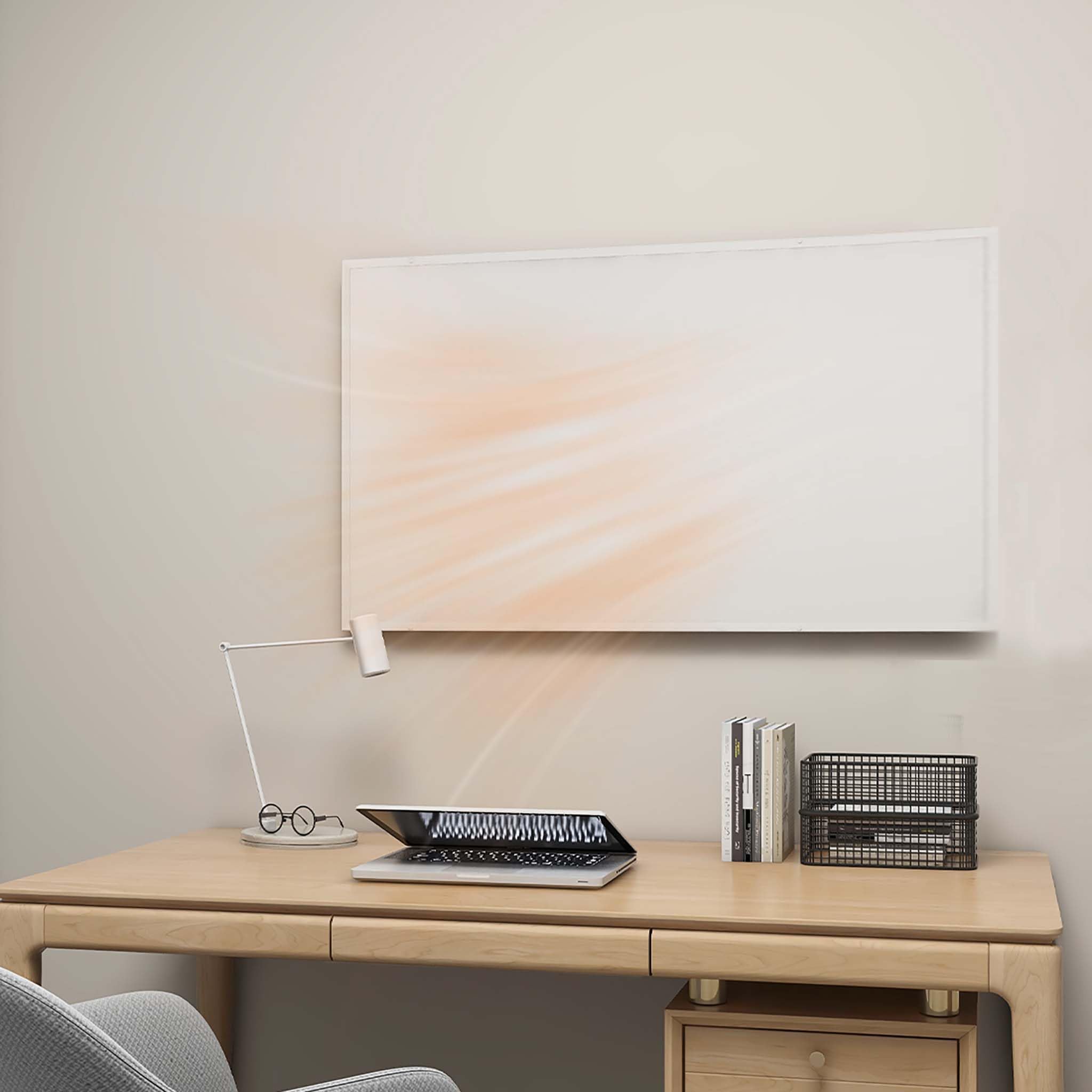Wiltec Ogrzewanie na podczerwień 1050W panel grzewczy IR elektryczne podgrzewanie energooszczędne