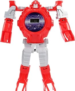 ساعة يد اولادى وبناتى شكل روبوت لونه ازرق، بلوتوث