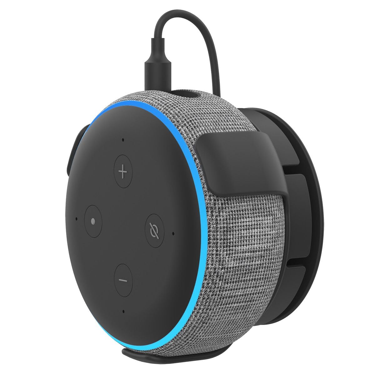 Soporte de pared para Dot 3ª generación y Google Nest mini/Home Mini, soporte de pared con montaje de tornillo de gestión de cables