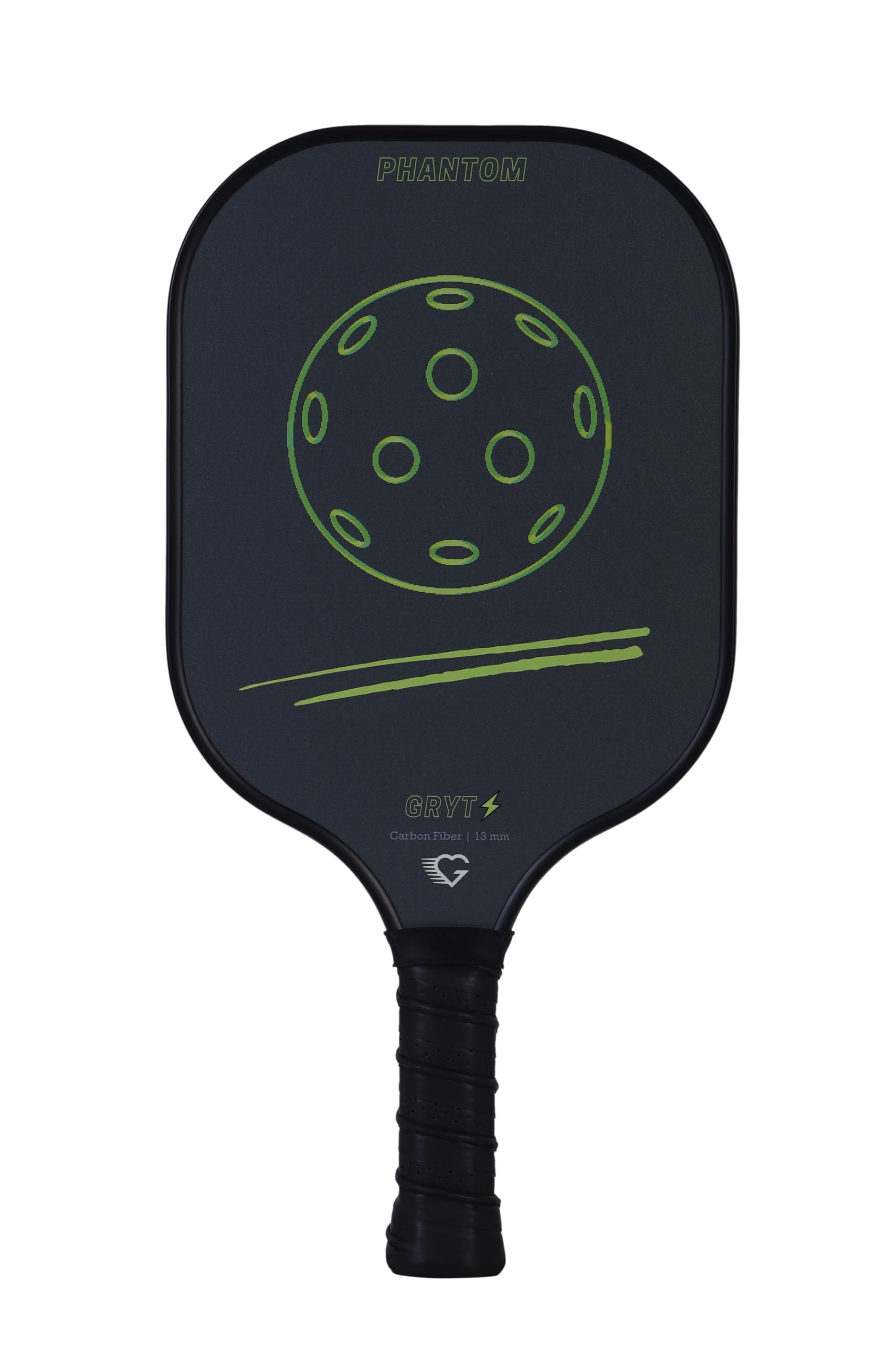 Grytskill Phantom Black - 16 mm Raw Carbon Fiber Pickleball Paddle (Honeycomb core, 13mm/16mm Core Thickness) Power + Control + Spin, Discount ON Court Booking with Every Paddle Purchase (16 mm Core) (B0D913Z63B) Amazon Price History, Amazon Price Tracker