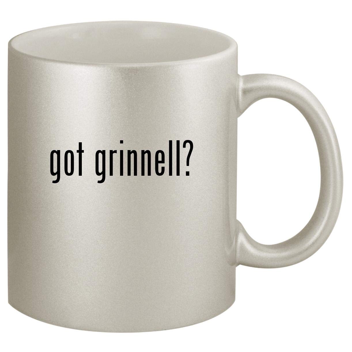 got grinnell? - Ceramic 11oz Silver Coffee Mug, Silver