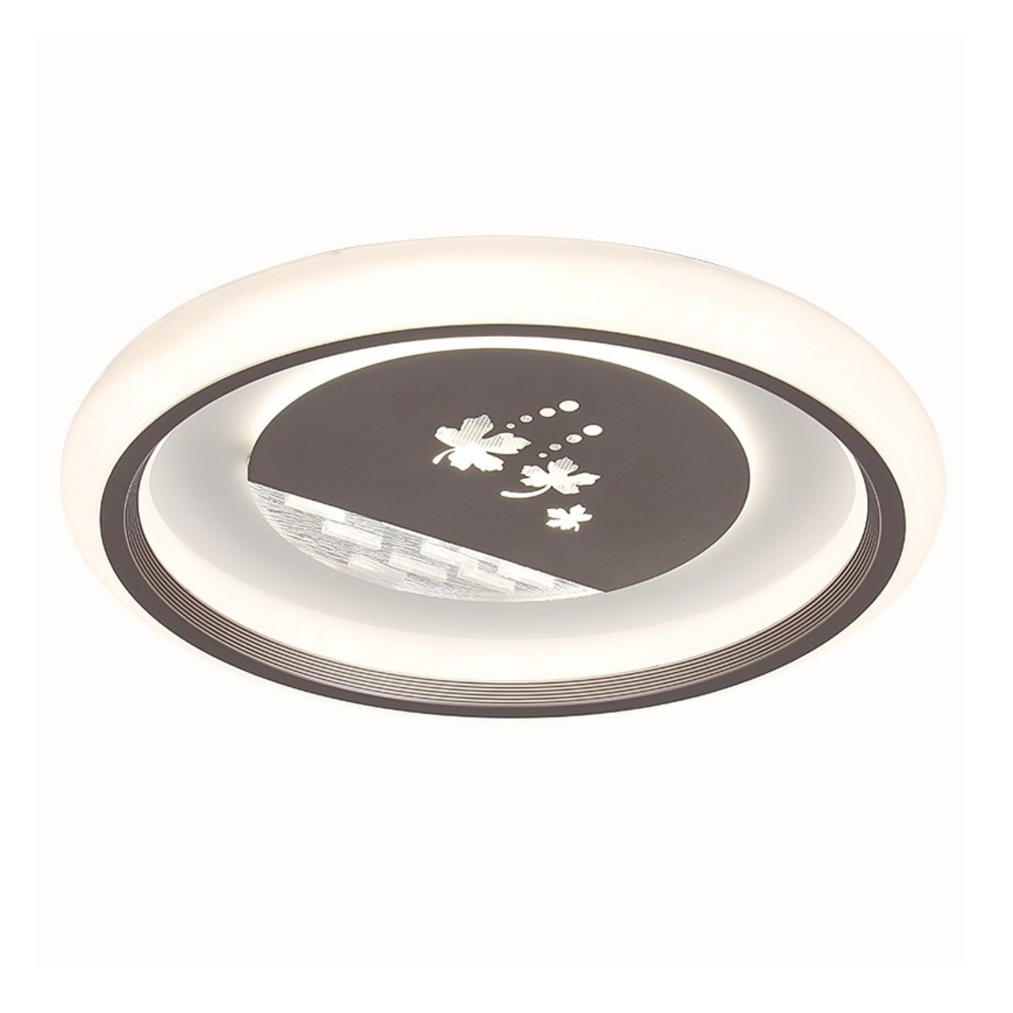 Jandei - Plafón LED Redondo para Techo, Tono de Luz Regulable CCT 74W, Lámpara Decorativa de Interior Moderna Diseño Hoja Ø 500mm
