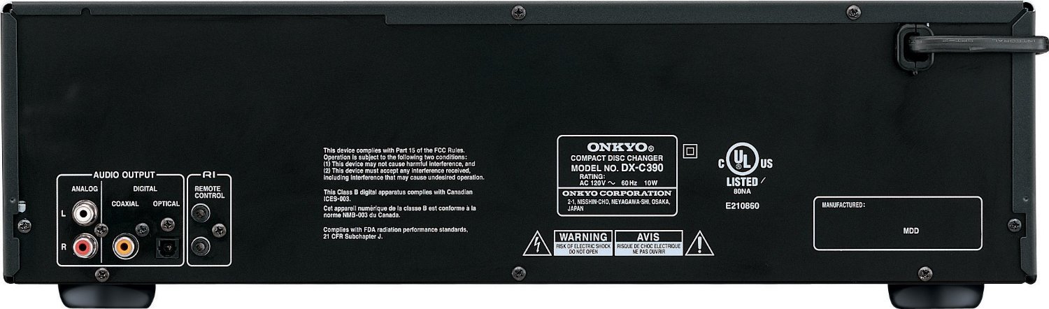 Onkyo DXC390 - Lettore CD, colore: Nero