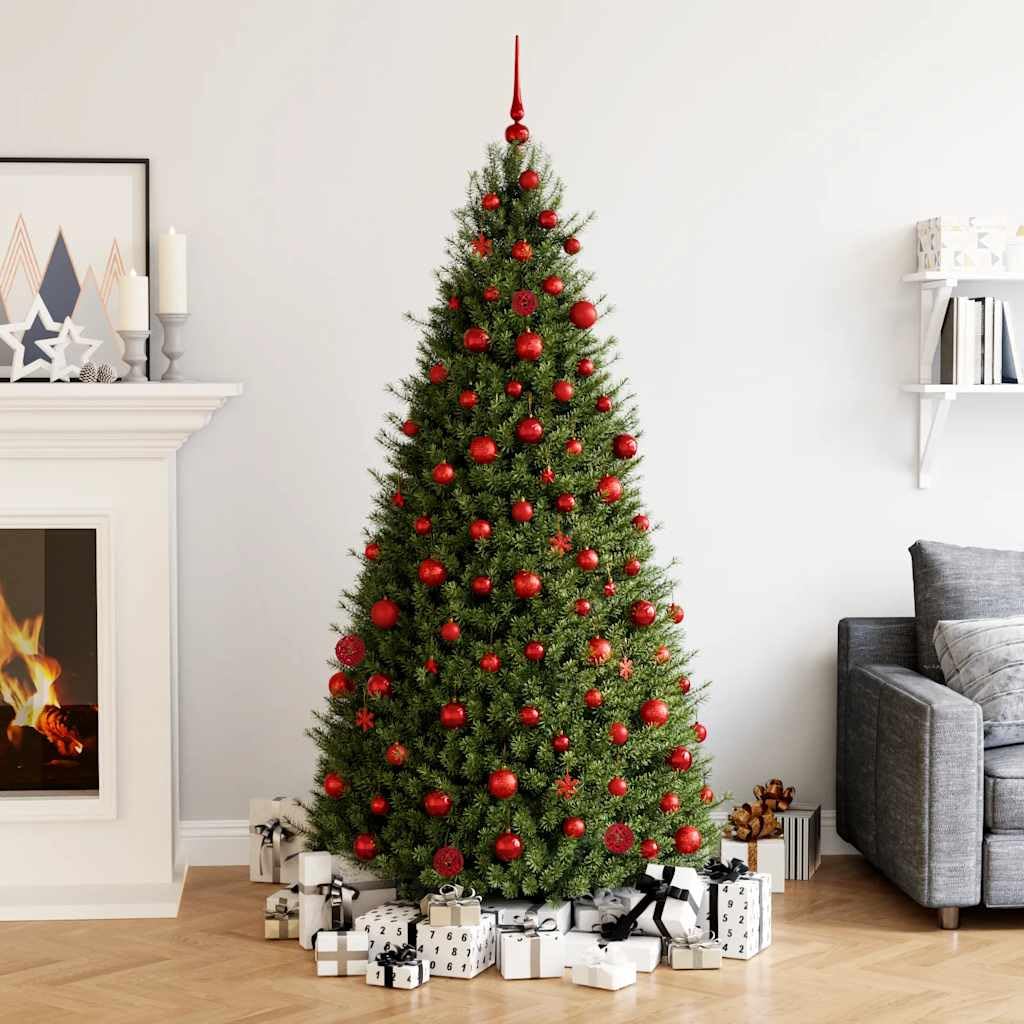Mangloder Set di 111 palline di Natale rosse in polistirolo, ciondoli per albero di Natale in 3 misure da 3 a 6 cm, opache, glitterate, lucide e cave, per abete, Avvento, finestre e ghirlande, con