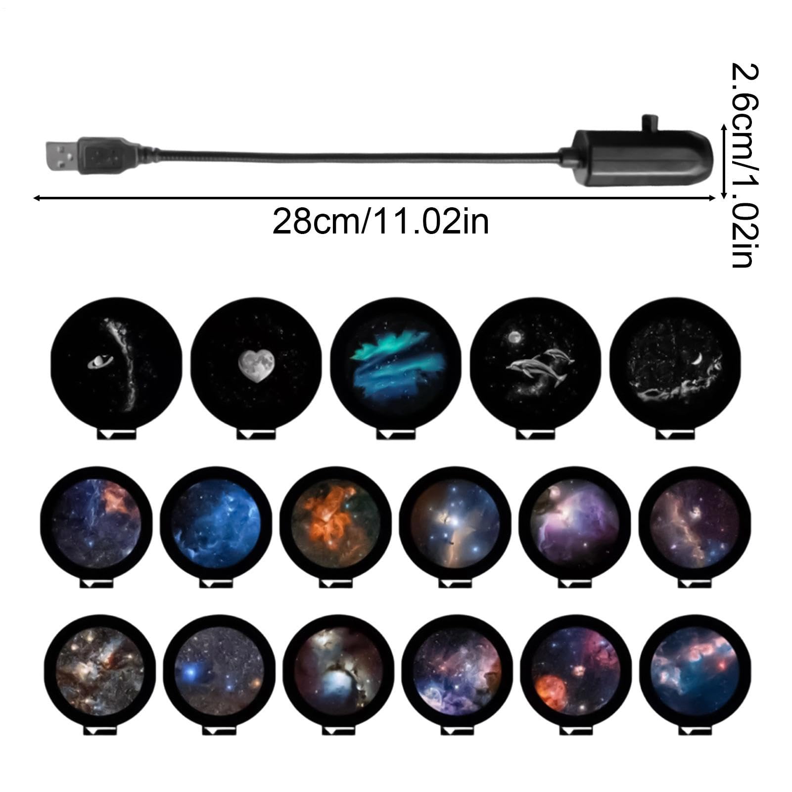 Galaxy projektor lampka nocna USB seria astronomiczna lampa samochodowa
