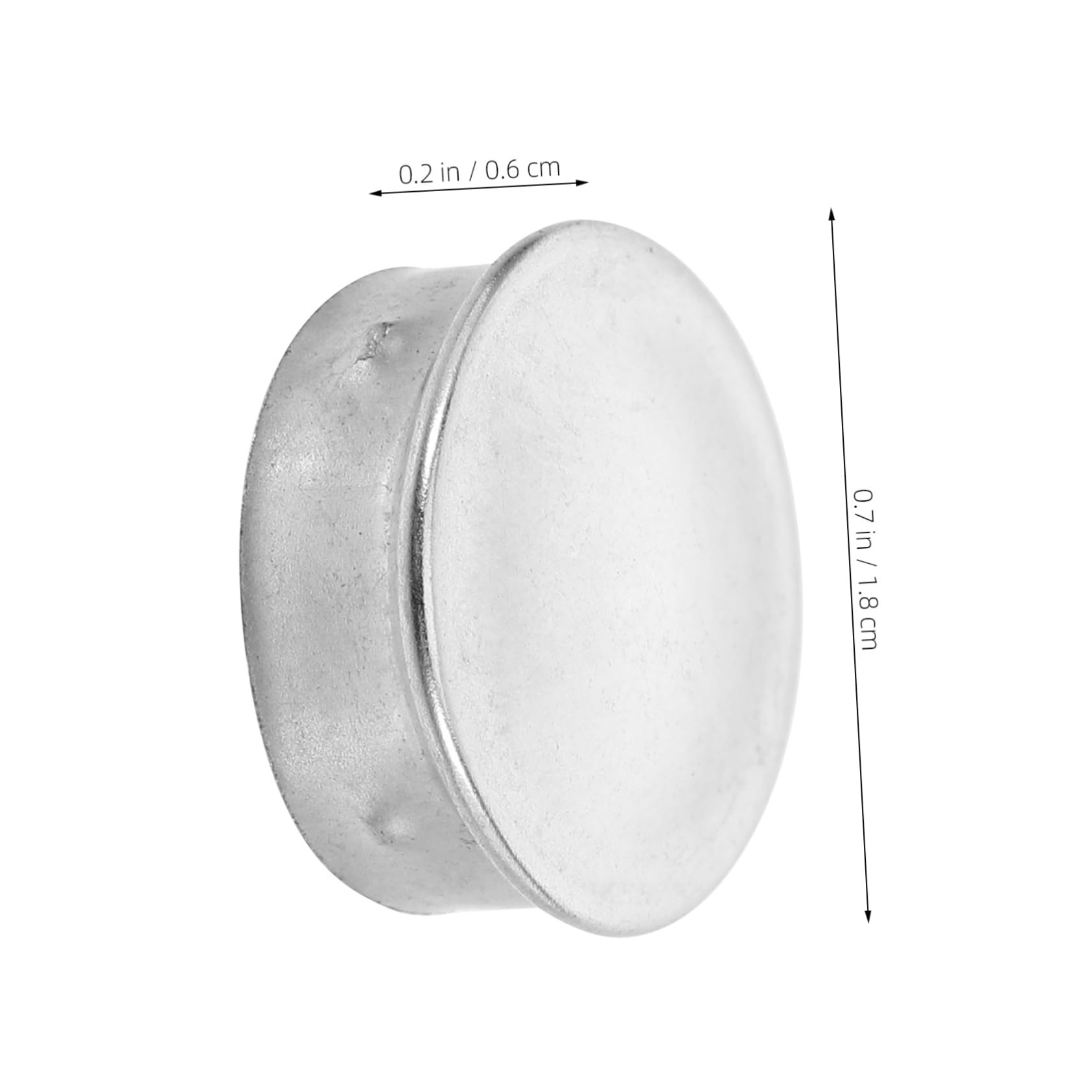 SHINEOFI Robust Stainless Steel Tube End Caps 20 Pcs Round Pipe Stopper 19mm Od 16.8mm Welding Needed Leak-Resistant Design