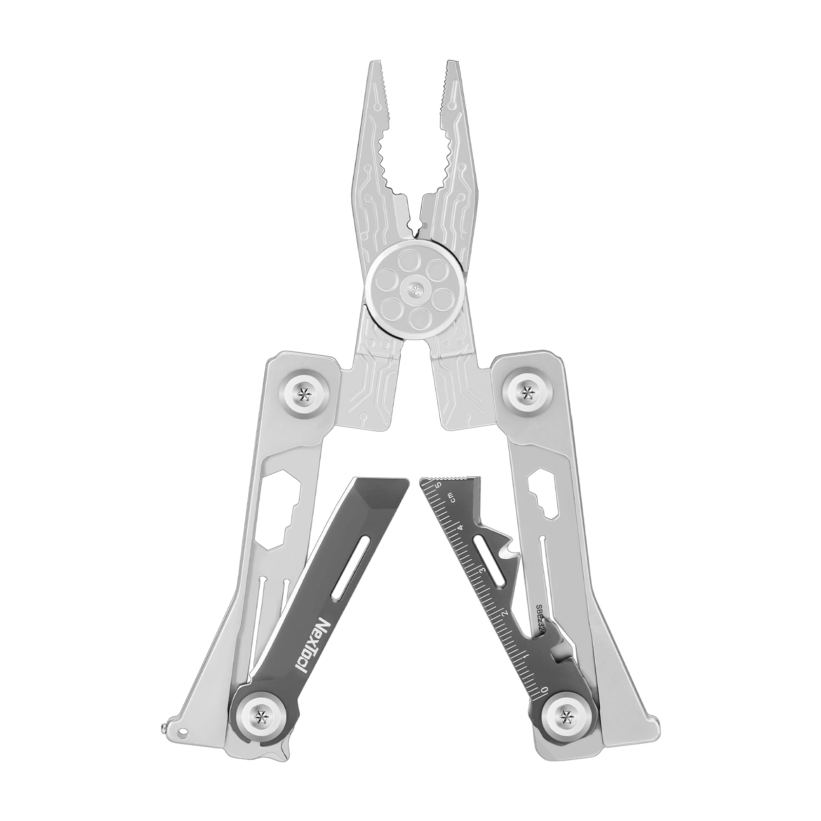NexTool Składane narzędzie, wielofunkcyjne narzędzie do kart kredytowych 20 w 1 portfel ze stali nierdzewnej narzędzie wielofunkcyjne z zaciskiem, nóż, otwieracz do butelek, klucz sześciokątny