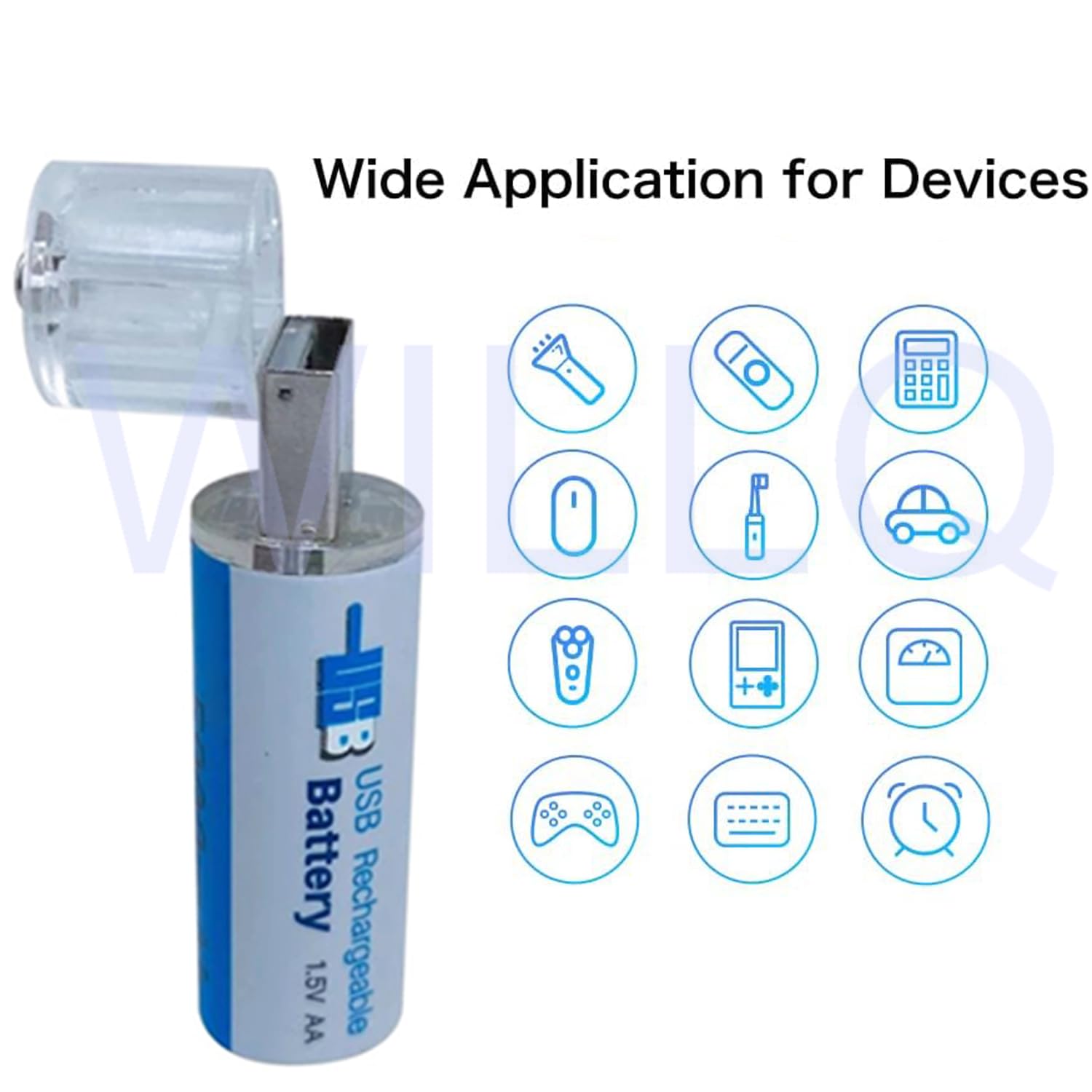 USB-wiederaufladbare AA-Batterien, 1,5 V, Doppel-A-Lithiumbatterien, 1,5 V, 5900 mAh, AA-Li-Ionen-Batterie mit USB-Stecker, 4er-Pack/8er-Pack