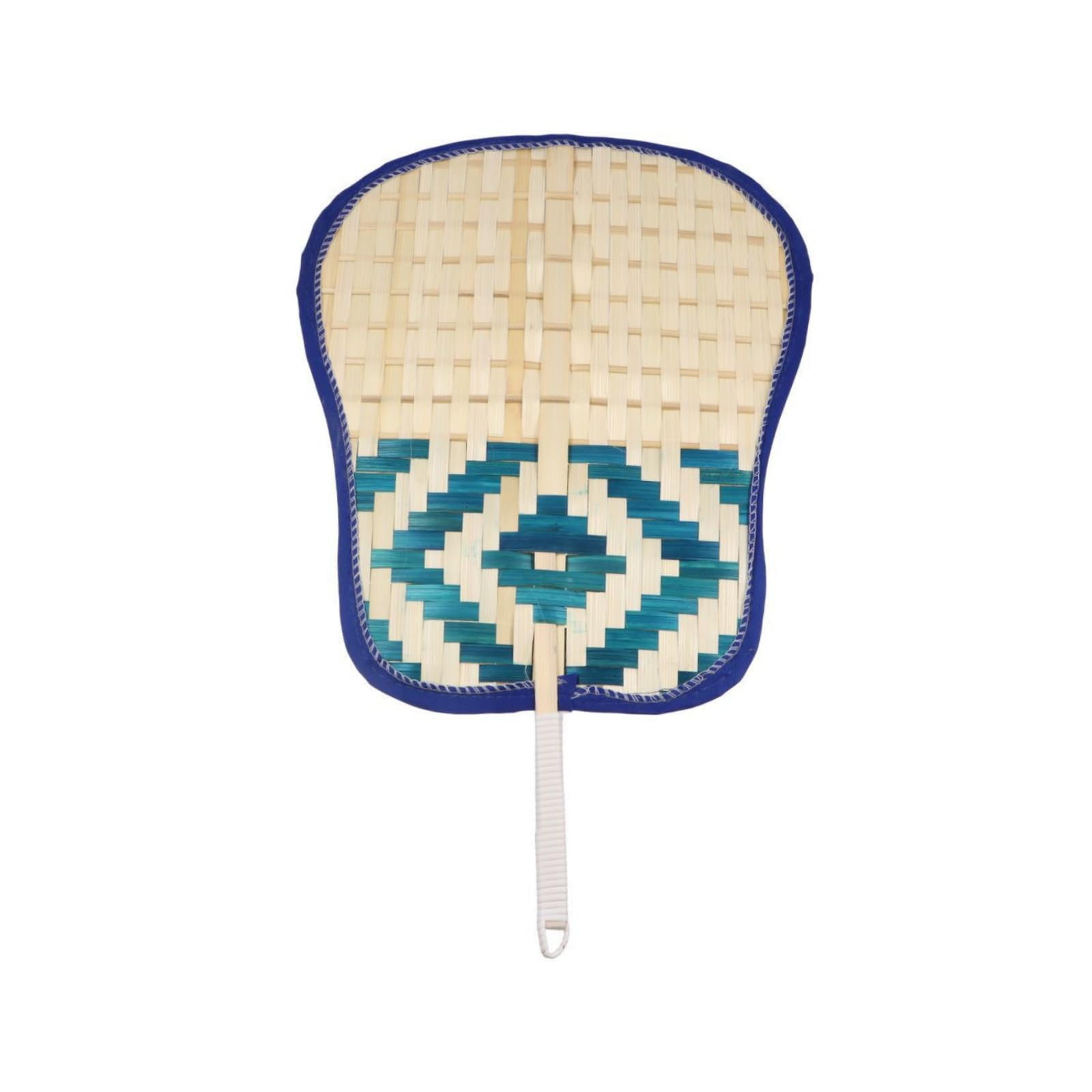 GUEDKIKL 1 Pcs Bamboo Weaving Fan, Handmade Large Summer Cooling Fan Chinese Style Handheld Fan Hand Woven Fan Wedding Favor Fan