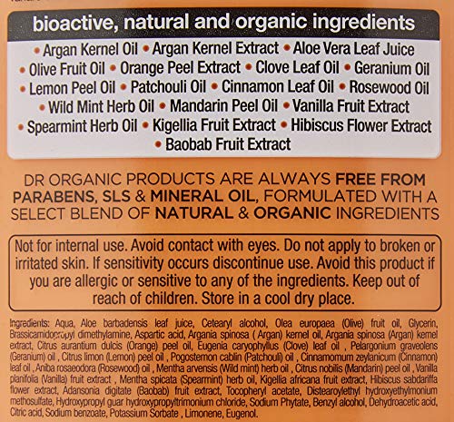 Dr. Organic Moroccan Argan Conditioner, pack of one, 265 ml, 265 ml (Pack of 1) - Image 4