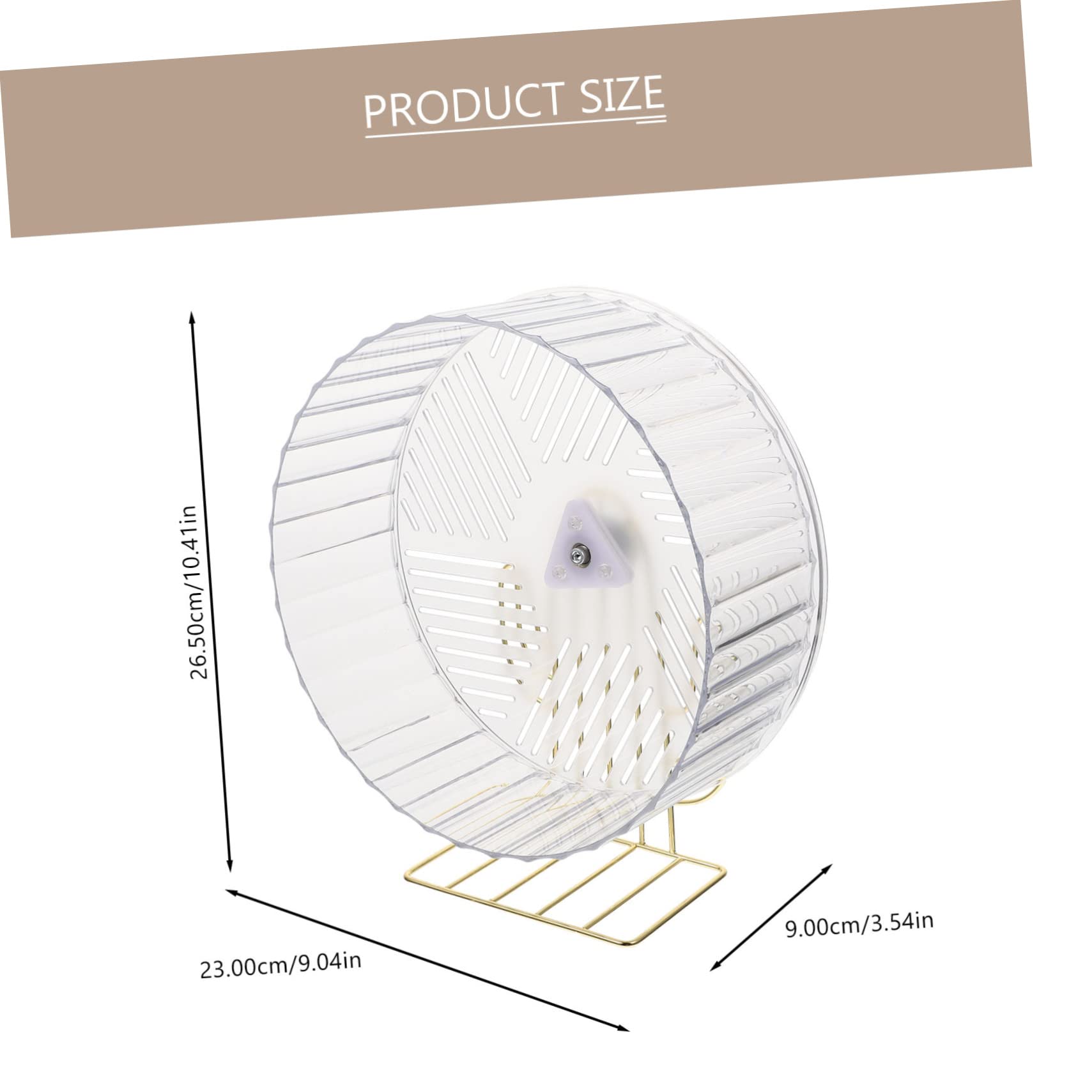 INOOMP Rueda de Hámster Silenciosa Soporte de Aleación, Rueda de Ejercicio para Erizos y Chinchillas, Tamaño Grande, Accesorio para Jaulas, Juguete Interactivo para Color Aleatorio