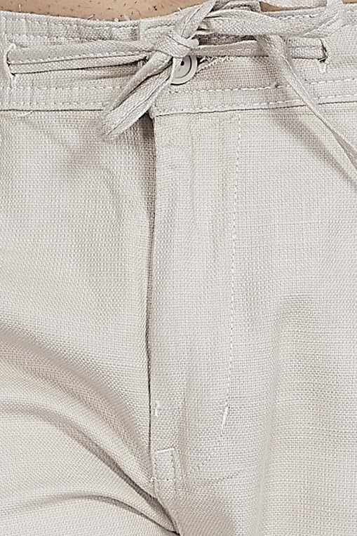 Image of DIVISIVE Men's Relaxed Fit Cotton Linen Blend Trousers