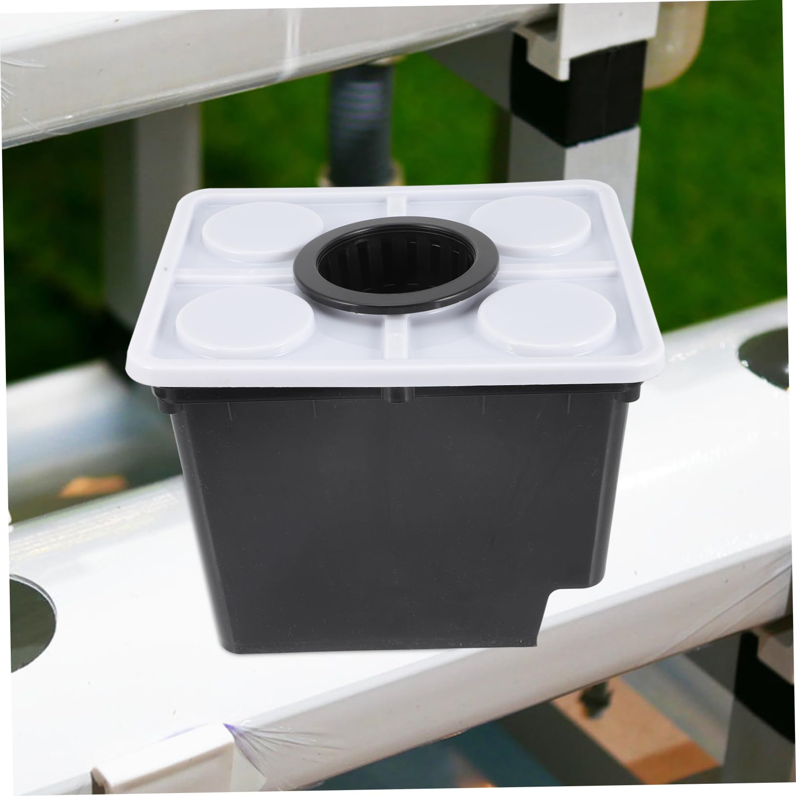 Secchio Idroponico senza Terriccio Nero in Plastica per Coltivazione | Sistema Pratico per Piante Verdi e Fiori, Uso in Vivaio e Hotel, Vaso per Crescita in Serra