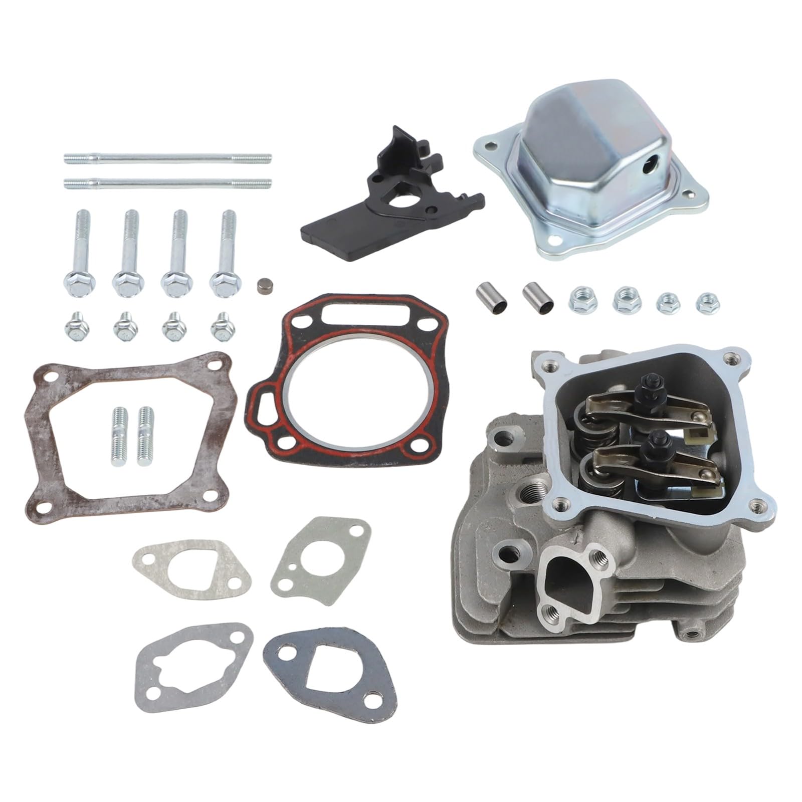 ZYNCUE 1 Set Testa Cilindro Assemblea Ricambio Per Gx160 E Gx200 Motori Valvola Molla Isolante Testa Cilindro Guarnizione Trimmer Copertura Bobina Tosaerba Trimmer Carburatore Carb