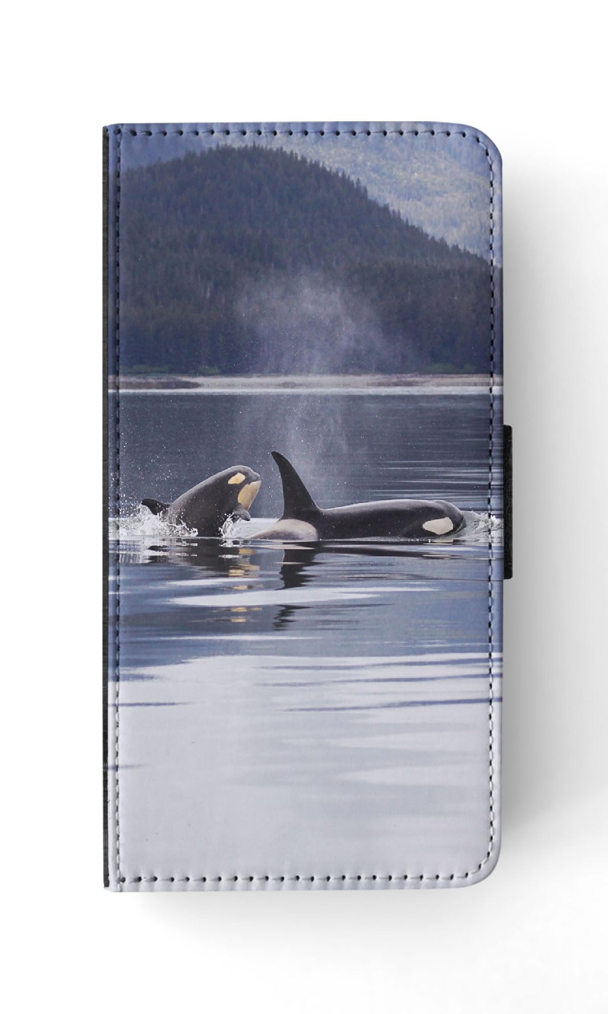 Killer Whale ORCA Oceanic Dolphin FLIP Wallet Phone CASE Cover for Apple iPhone 15