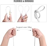 BUSOHE CAT8 Ethernet Cable 6ft 2Pack, High Speed Flat Internet Computer Patch Cord, 40Gbps 2000Mhz Faster Than Cat7/Cat6/Cat5, RJ45 Flat Cable Shielded in Wall, Indoor/Outdoor