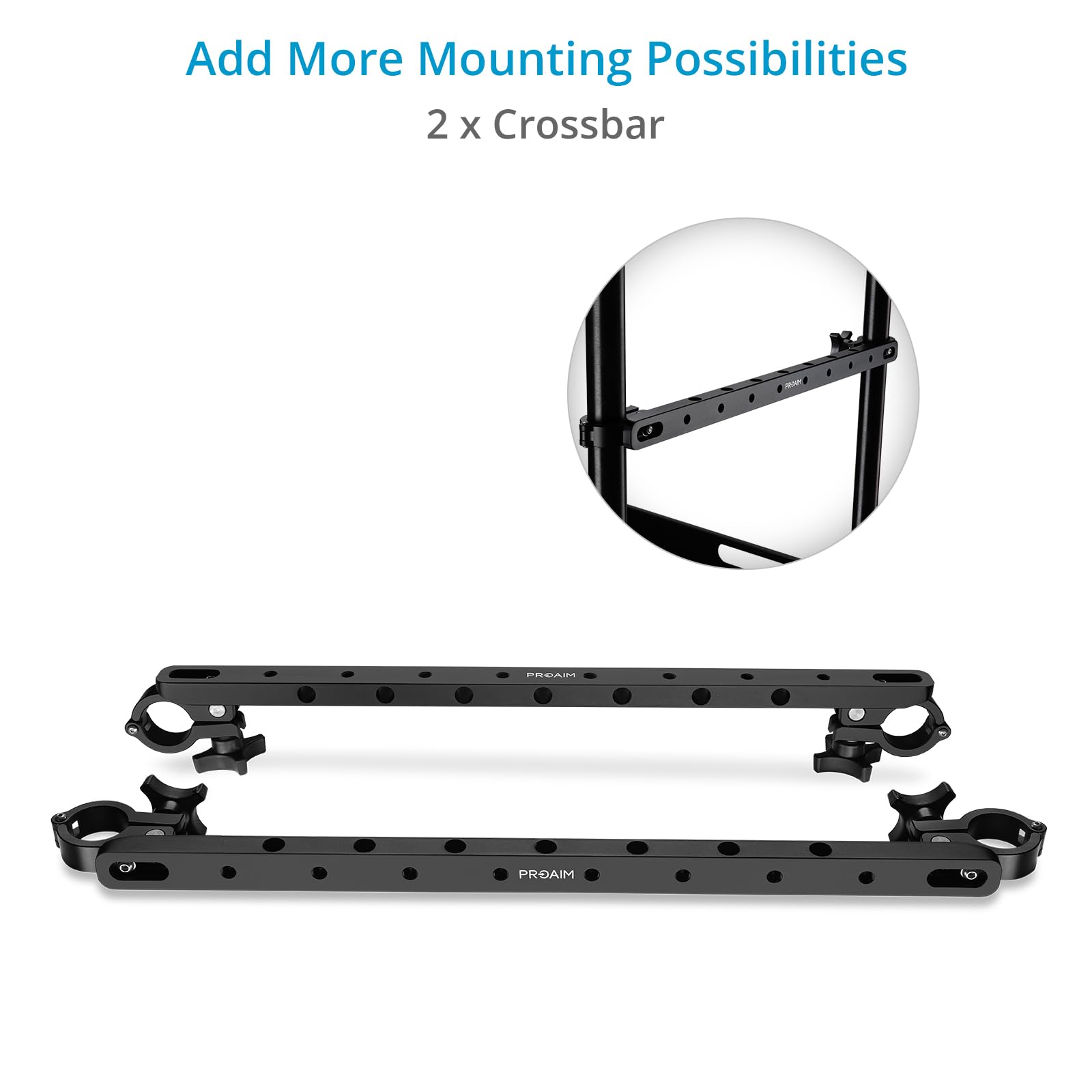 PROAIM Carrello per videocamere di produzione Victor Pro da 32". Per videomaker registi e fotografi. Carico utile: ripiano superiore: 150kg/330lb e ripiano inferiore: 200kg/440lb (CT-VCTR-PRO-32)