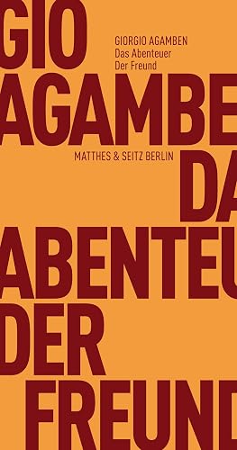 Das Abenteuer. Der Freund (Fröhliche Wissenschaft)