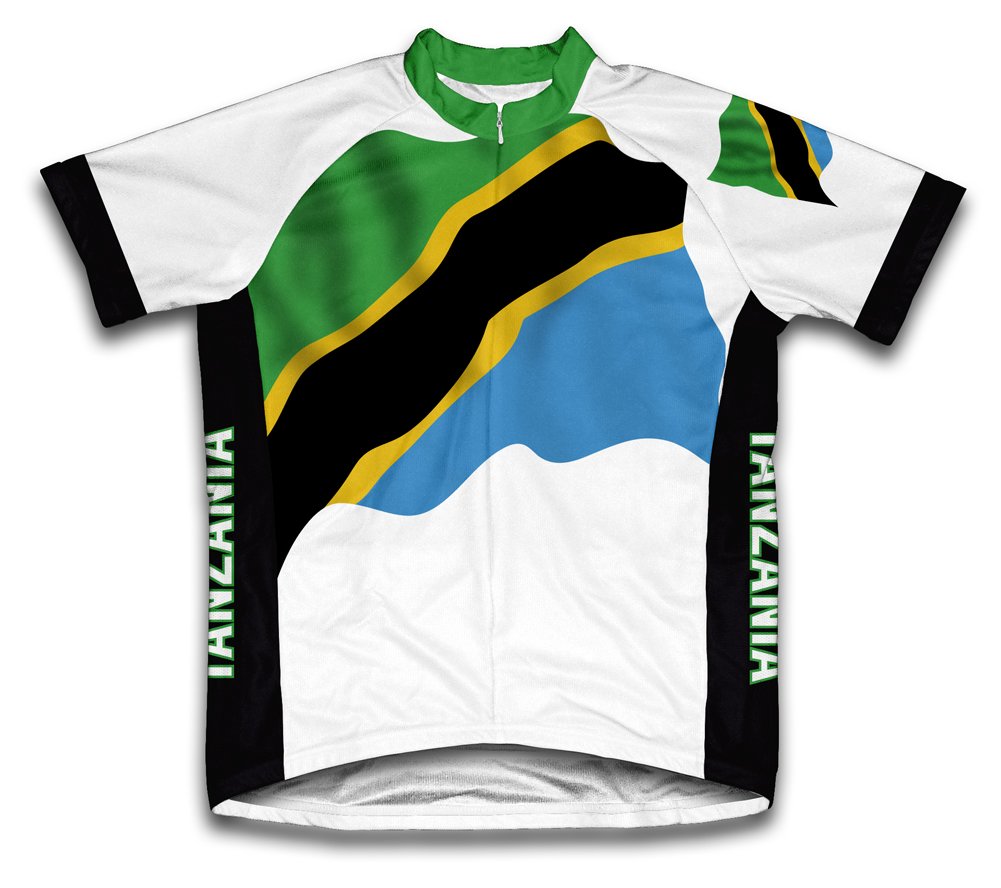 ScudoPro Tanzania Flag Short Sleeve Cycling Jersey for Women - Size 3XL