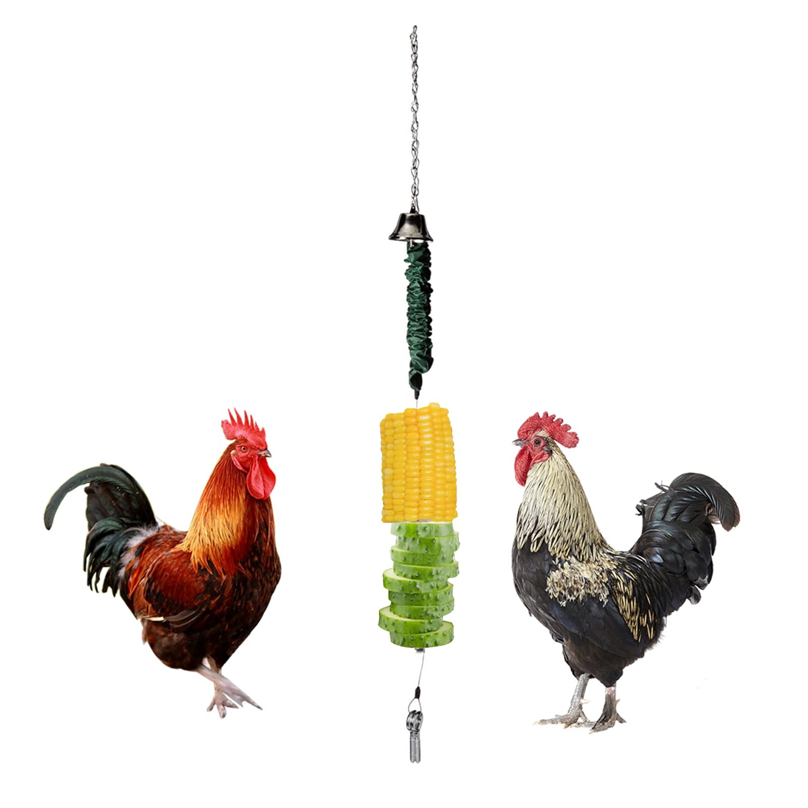 Mangiatoia per uccelli da giardino – Supporto per cibo giocattolo per | polli | Supporto per frutta, verdura, semi, ideale per uccelli da cortile, pollame e della fauna selvatica