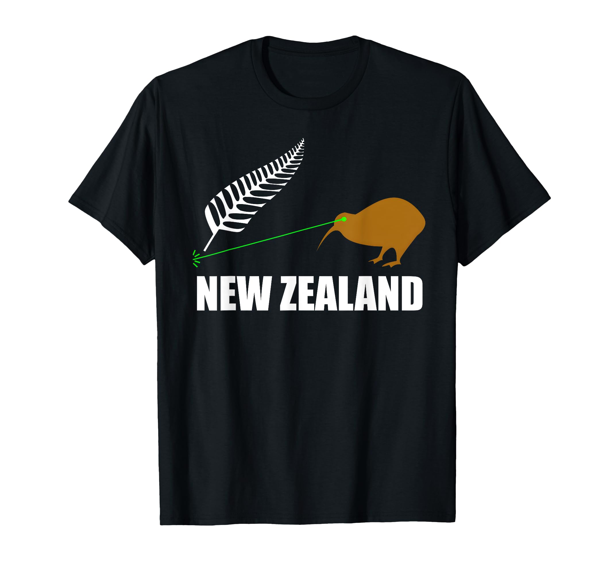 Amazon | Laser Kiwi Flag New Zealand Flag Tシャツ | Tシャツ