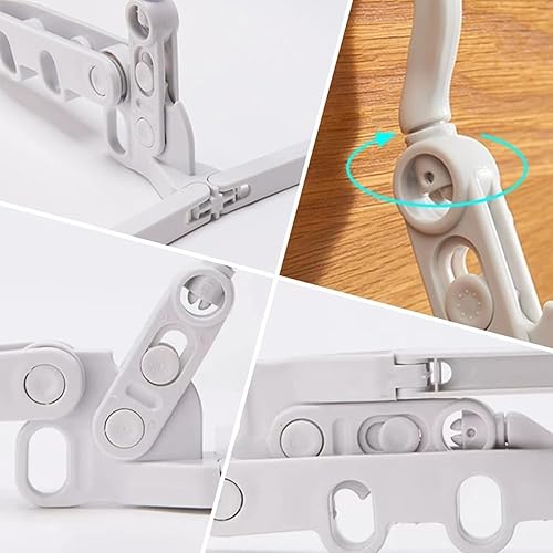 Miniatura 4 de Perchas plegables de viaje, ganchos para cuerda de colgar, perchas plegables portátiles para ropa, accesorios de viaje, tendedero de secado de ropa