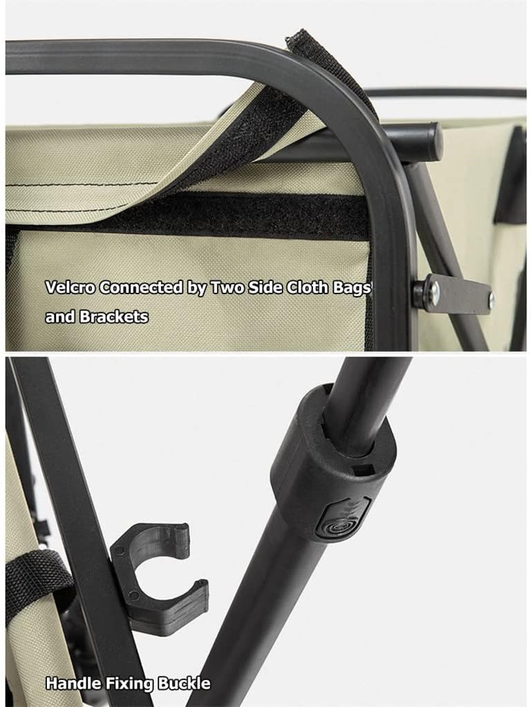 Outdoor Folding Trolley Portable Camping Picnic Lever Car Light Small Pull cart(E) image 5