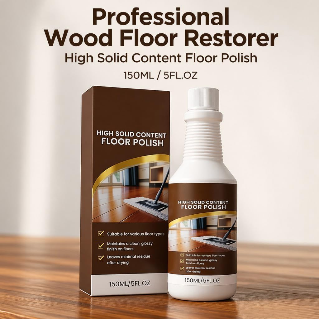 150ML Professional Wood Floor Restorer, Floor Restore for Wood Floors, Floor Revive Wood Floor Restorer, Suitable for Hardwood Floors, Laminate Flooring, Furniture Surfaces Maintenance