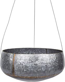 10 Cottage Pergola Ideas for Charming Garden Shade 50 Creative Co-Op Grey & Gold Hanging Iron Planter